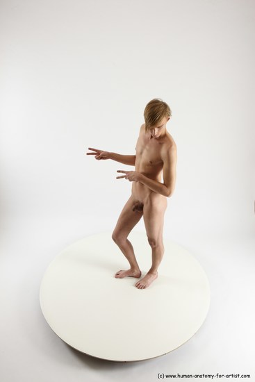 Nude Man White Standing poses - ALL Underweight Medium Brown Standing poses - simple Multi angles poses Realistic