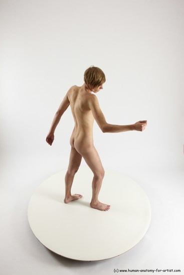 Nude Man White Standing poses - ALL Underweight Medium Brown Standing poses - simple Multi angles poses Realistic