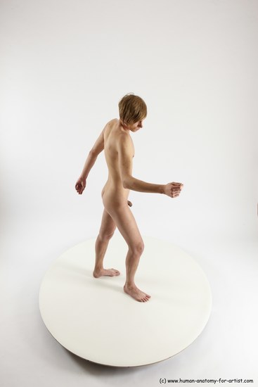 Nude Man White Standing poses - ALL Underweight Medium Brown Standing poses - simple Multi angles poses Realistic