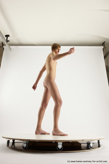 Nude Man White Standing poses - ALL Underweight Medium Brown Standing poses - simple Multi angles poses Realistic