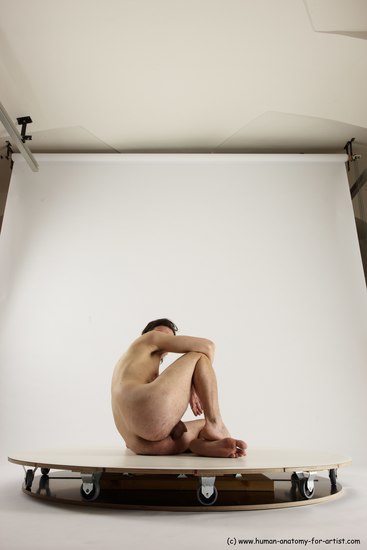 Nude Man White Standing poses - ALL Slim Short Brown Standing poses - simple Multi angles poses Realistic