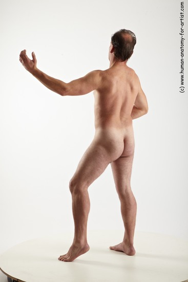 Nude Man White Standing poses - ALL Average Short Brown Standing poses - simple Realistic