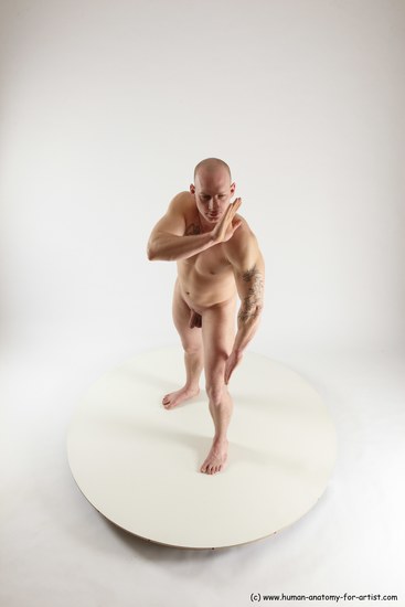 Nude Man White Standing poses - ALL Slim Bald Standing poses - simple Multi angles poses Realistic