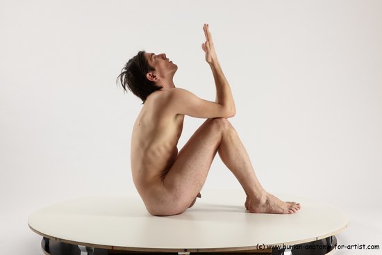 Nude Man White Standing poses - ALL Slim Short Brown Standing poses - simple Multi angles poses Realistic