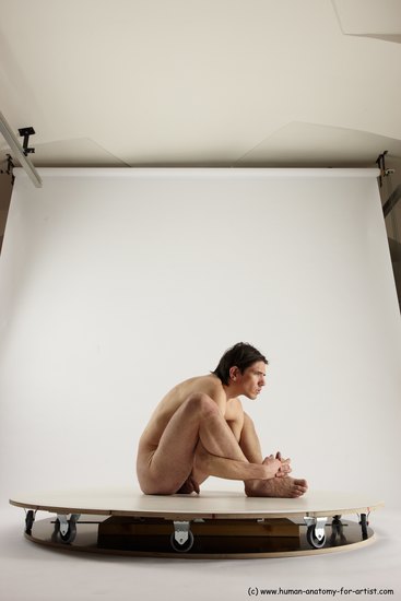 Nude Man White Standing poses - ALL Slim Short Brown Standing poses - simple Multi angles poses Realistic