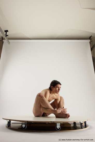 Nude Man White Standing poses - ALL Slim Short Brown Standing poses - simple Multi angles poses Realistic