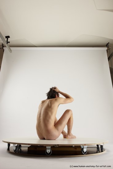 Nude Man White Standing poses - ALL Slim Short Brown Standing poses - simple Multi angles poses Realistic