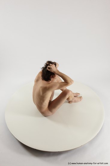 Nude Man White Standing poses - ALL Slim Short Brown Standing poses - simple Multi angles poses Realistic