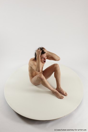 Nude Man White Standing poses - ALL Slim Short Brown Standing poses - simple Multi angles poses Realistic