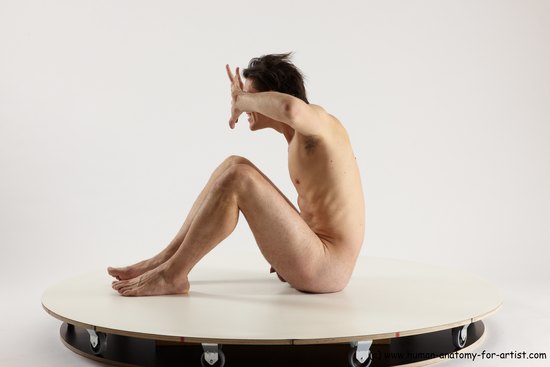 Nude Man White Standing poses - ALL Slim Short Brown Standing poses - simple Multi angles poses Realistic