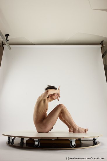 Nude Man White Standing poses - ALL Slim Short Brown Standing poses - simple Multi angles poses Realistic