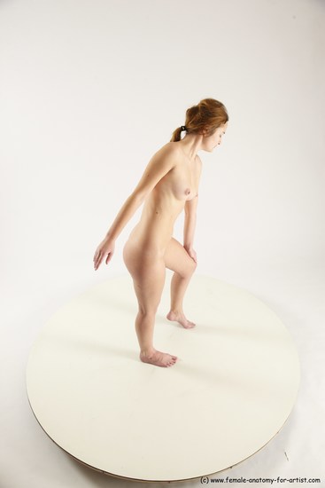 Nude White Standing poses - ALL Slim Long Blond Standing poses - simple Multi angles poses Realistic