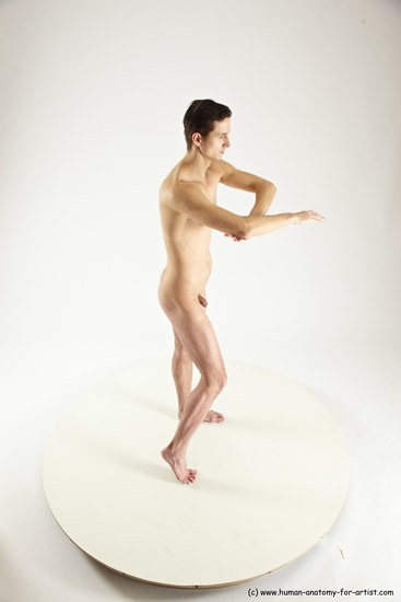 Nude Man White Standing poses - ALL Athletic Short Brown Standing poses - simple Multi angles poses Realistic