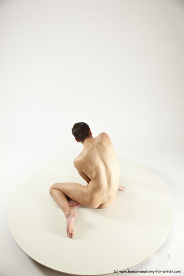 Nude Man White Sitting poses - simple Athletic Short Brown Sitting poses - ALL Multi angles poses Realistic