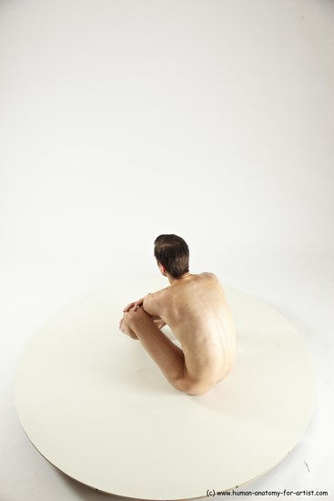 Nude Man White Sitting poses - simple Athletic Short Brown Sitting poses - ALL Multi angles poses Realistic