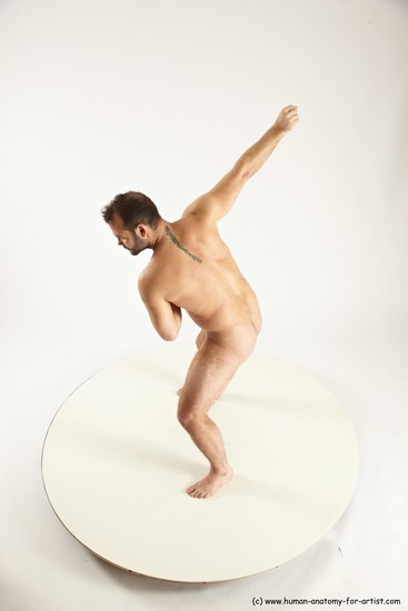 Nude Man White Standing poses - ALL Average Short Brown Standing poses - simple Multi angles poses Realistic