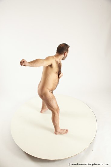 Nude Man White Standing poses - ALL Average Short Brown Standing poses - simple Multi angles poses Realistic