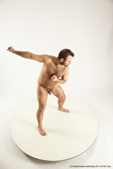 Nude Man White Standing poses - ALL Average Short Brown Standing poses - simple Multi angles poses Realistic