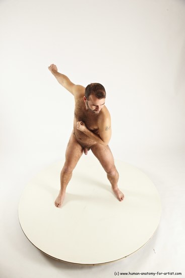 Nude Man White Standing poses - ALL Average Short Brown Standing poses - simple Multi angles poses Realistic