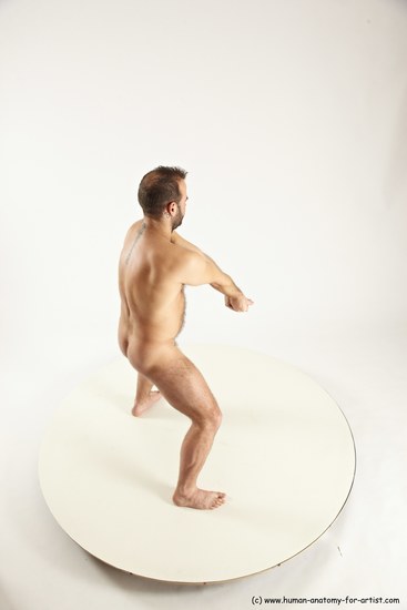 Nude Man White Standing poses - ALL Average Short Brown Standing poses - simple Multi angles poses Realistic