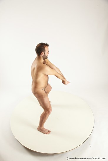 Nude Man White Standing poses - ALL Average Short Brown Standing poses - simple Multi angles poses Realistic