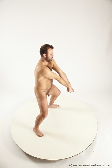 Nude Man White Standing poses - ALL Average Short Brown Standing poses - simple Multi angles poses Realistic