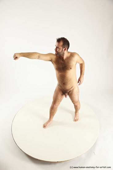 Nude Man White Standing poses - ALL Average Short Brown Standing poses - simple Multi angles poses Realistic