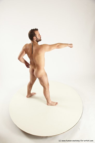 Nude Man White Standing poses - ALL Average Short Brown Standing poses - simple Multi angles poses Realistic