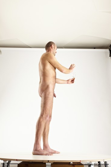 Nude Daily activities Man White Standing poses - ALL Slim Short Brown Standing poses - simple Multi angles poses Realistic