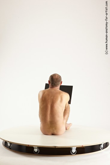 Nude Daily activities Man White Sitting poses - simple Slim Short Brown Sitting poses - ALL Multi angles poses Realistic