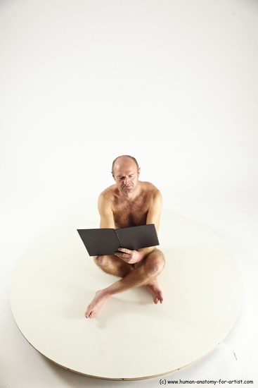 Nude Daily activities Man White Sitting poses - simple Slim Short Brown Sitting poses - ALL Multi angles poses Realistic