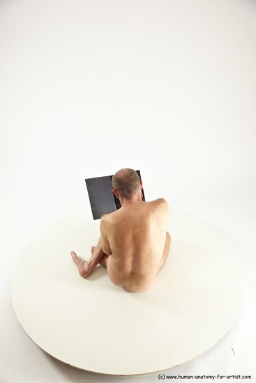 Nude Daily activities Man White Sitting poses - simple Slim Short Brown Sitting poses - ALL Multi angles poses Realistic