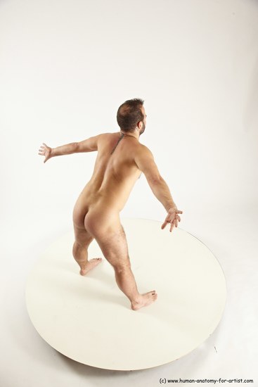 Nude Man White Standing poses - ALL Average Short Brown Standing poses - simple Multi angles poses Realistic