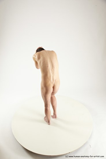 Nude Man White Standing poses - ALL Athletic Short Brown Standing poses - simple Multi angles poses Realistic