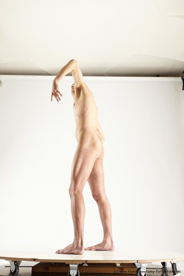 Nude Man White Standing poses - ALL Athletic Short Brown Standing poses - simple Multi angles poses Realistic