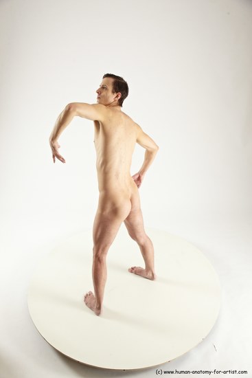 Nude Man White Standing poses - ALL Athletic Short Brown Standing poses - simple Multi angles poses Realistic