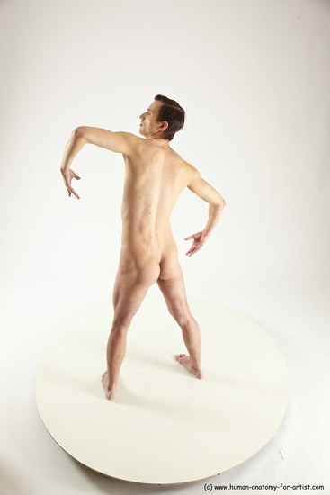 Nude Man White Standing poses - ALL Athletic Short Brown Standing poses - simple Multi angles poses Realistic