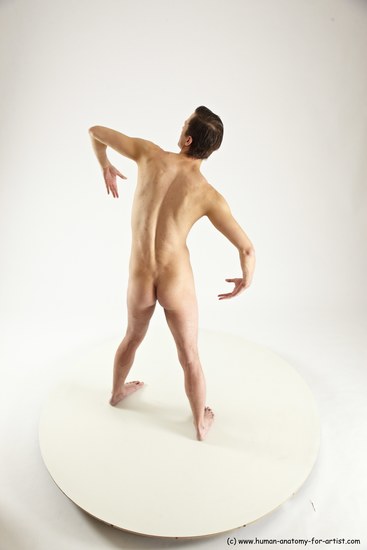 Nude Man White Standing poses - ALL Athletic Short Brown Standing poses - simple Multi angles poses Realistic