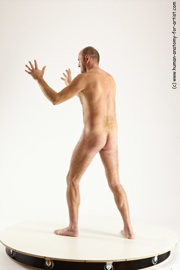 Nude Man White Standing poses - ALL Slim Short Brown Standing poses - simple Multi angles poses Realistic