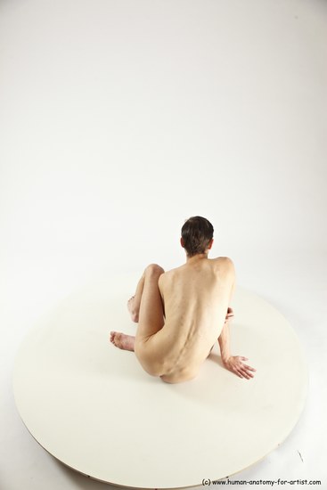 Nude Man White Sitting poses - simple Athletic Short Brown Sitting poses - ALL Multi angles poses Realistic