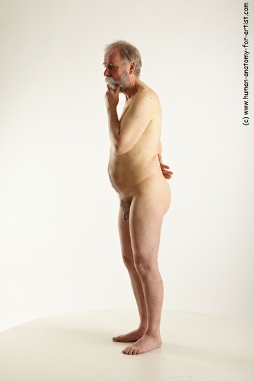 Nude Man White Standing poses - ALL Average Short Grey Standing poses - simple Realistic