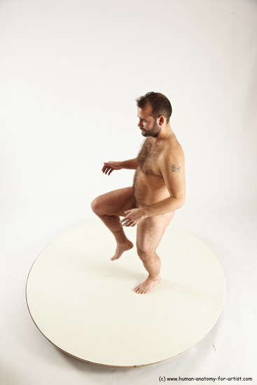 Nude Man White Standing poses - ALL Average Short Brown Standing poses - simple Multi angles poses Realistic