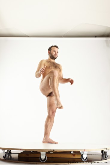 Nude Man White Standing poses - ALL Average Short Brown Standing poses - simple Multi angles poses Realistic