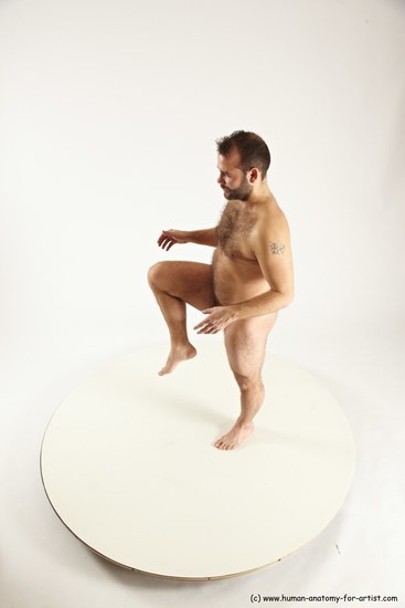 Nude Man White Standing poses - ALL Average Short Brown Standing poses - simple Multi angles poses Realistic