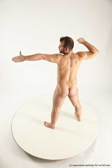 Nude Man White Standing poses - ALL Average Short Brown Standing poses - simple Multi angles poses Realistic