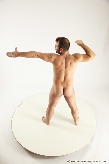 Nude Man White Standing poses - ALL Average Short Brown Standing poses - simple Multi angles poses Realistic