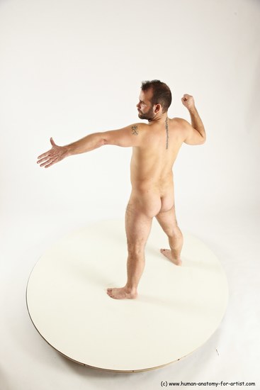 Nude Man White Standing poses - ALL Average Short Brown Standing poses - simple Multi angles poses Realistic