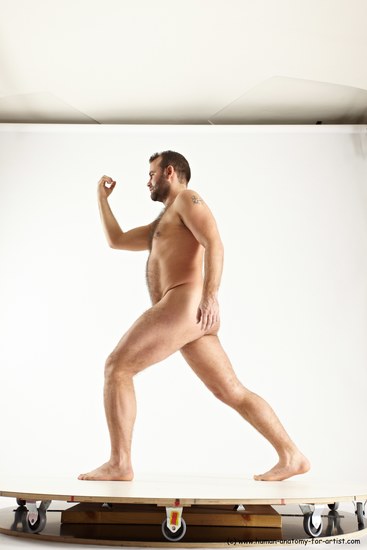 Nude Man White Standing poses - ALL Average Short Brown Standing poses - simple Multi angles poses Realistic