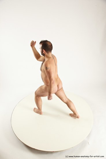 Nude Man White Standing poses - ALL Average Short Brown Standing poses - simple Multi angles poses Realistic