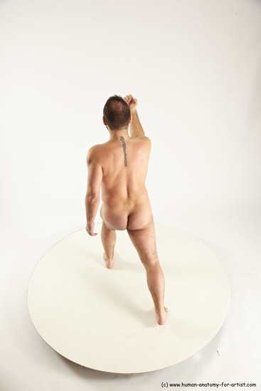 Nude Man White Standing poses - ALL Average Short Brown Standing poses - simple Multi angles poses Realistic